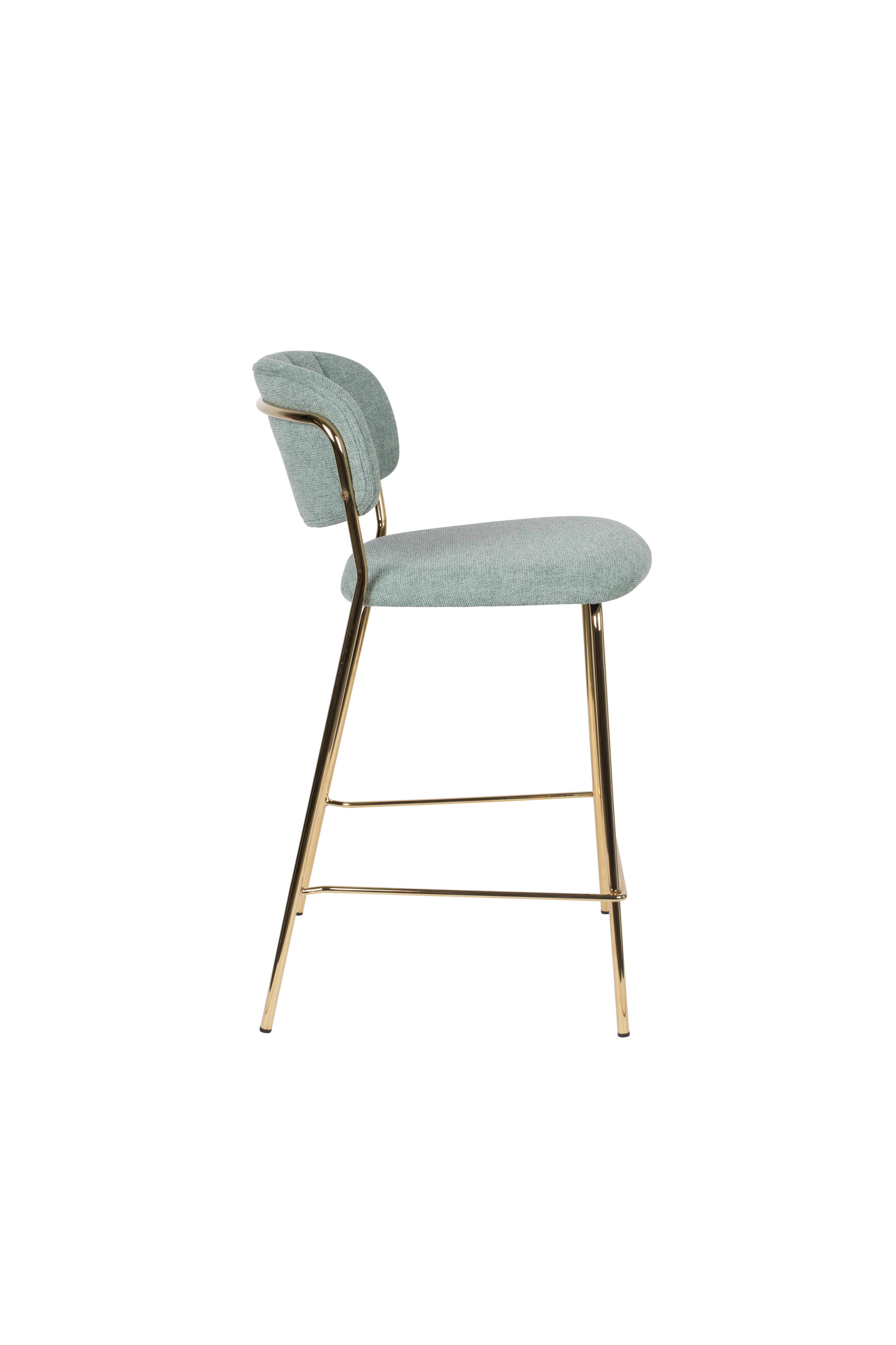 Counter Stool Jolien Gold/Light Green